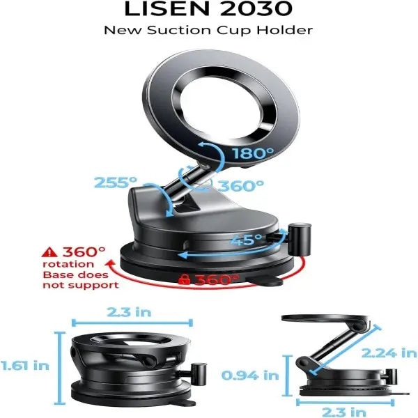 🎁Latest 2026 Upgrade-Ultra-Strong Vacuum Magnetic Phone Mount