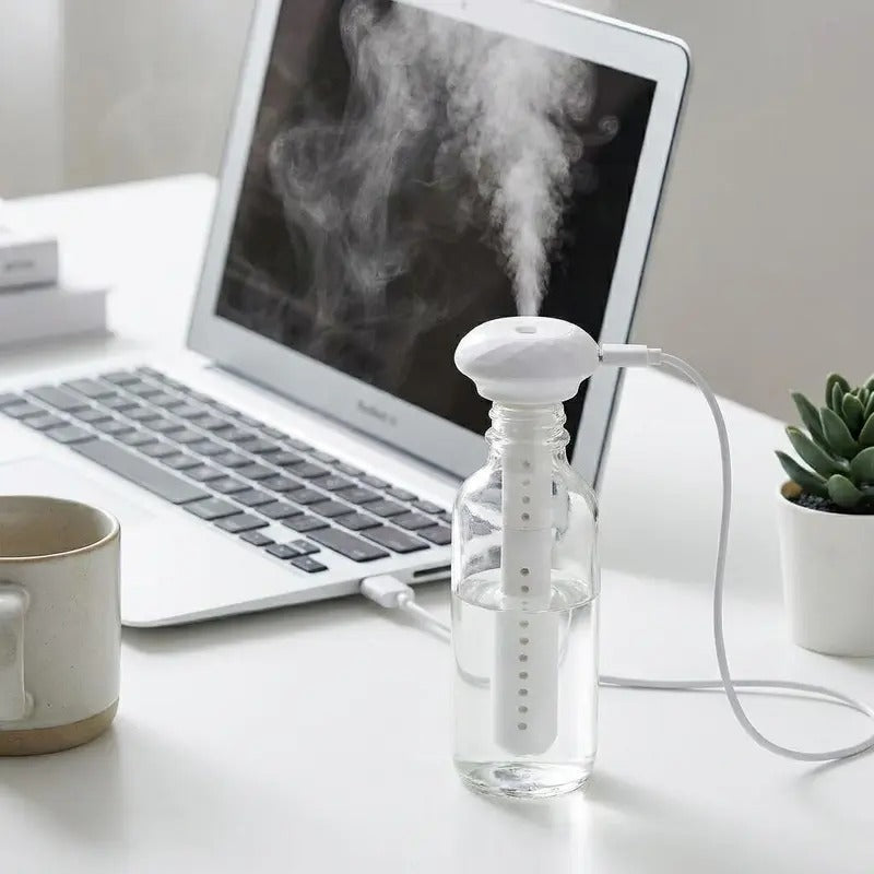 💧LAST DAY SALE 49% OFF-Mini Travel Humidifier – Turn a Water Bottle Into a Personal Humidifier