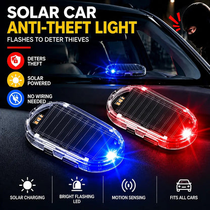 📢📢BUY ONE GET ONE FREE !! ⏰ Solar Anti-Theft LED Flashing Lamp