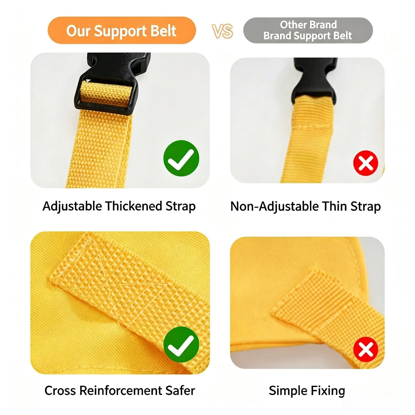 👶2026NEW-Portable Baby High Chair Harness, Adjustable Feeding Safety Seat Belt for Home & Travel