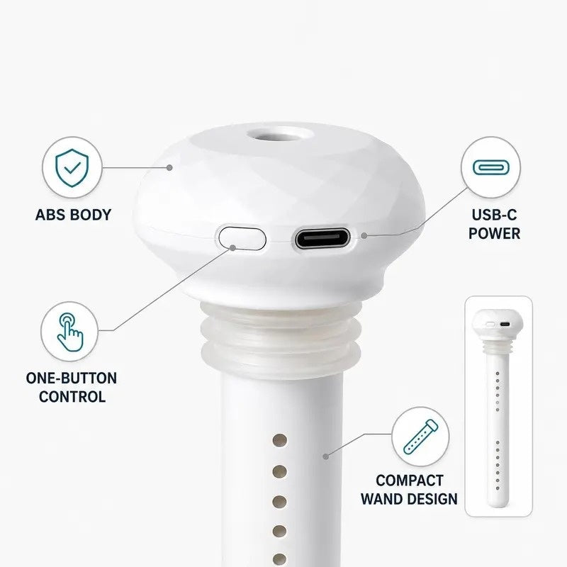 💧LAST DAY SALE 49% OFF-Mini Travel Humidifier – Turn a Water Bottle Into a Personal Humidifier