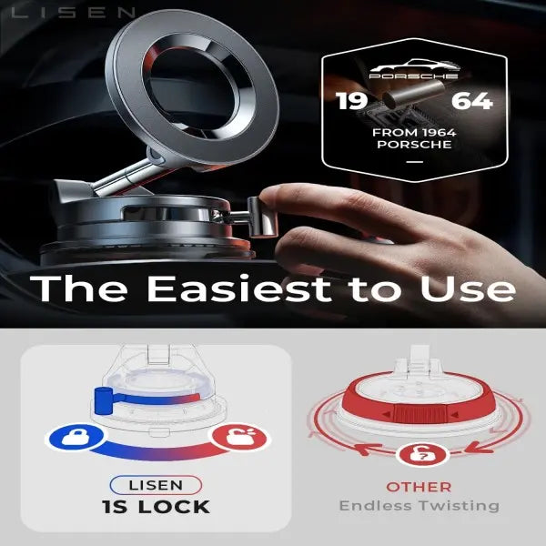 🎁Latest 2026 Upgrade-Ultra-Strong Vacuum Magnetic Phone Mount
