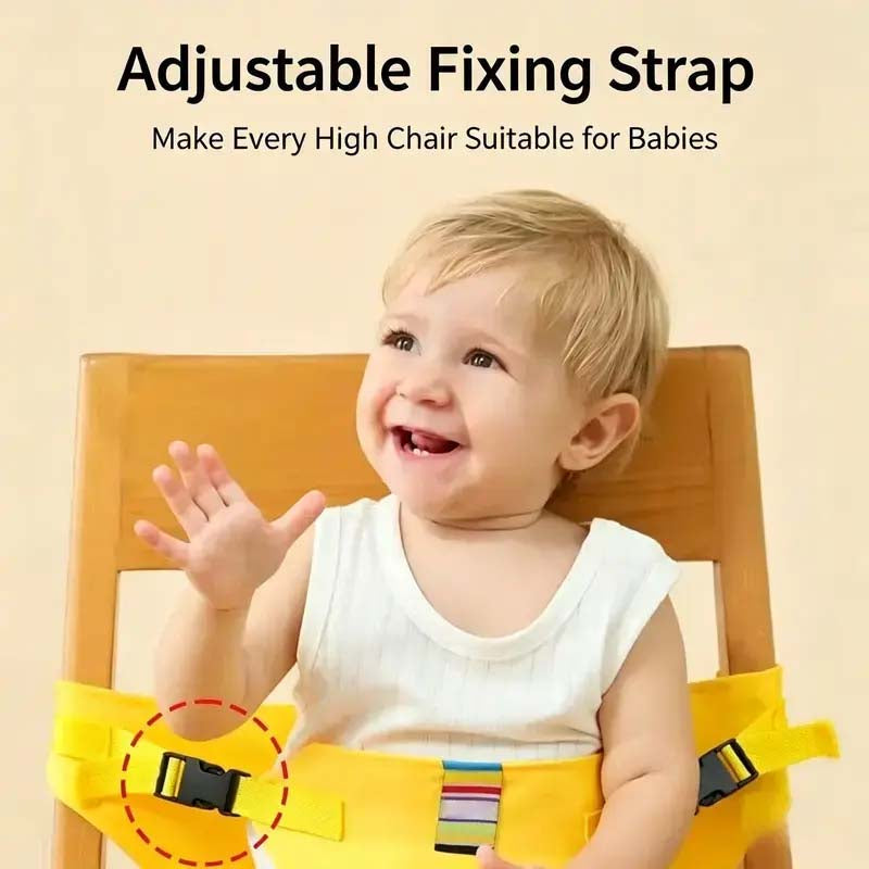 👶2026NEW-Portable Baby High Chair Harness, Adjustable Feeding Safety Seat Belt for Home & Travel