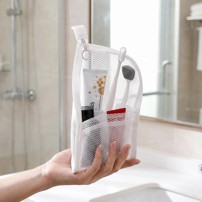 🔥2026NEW✨BUY 1 GET 1 FREE!!!🔥Mesh Zipper Toiletry Storage Pouch - Multi-Pocket Travel Cosmetic Organizer Bag