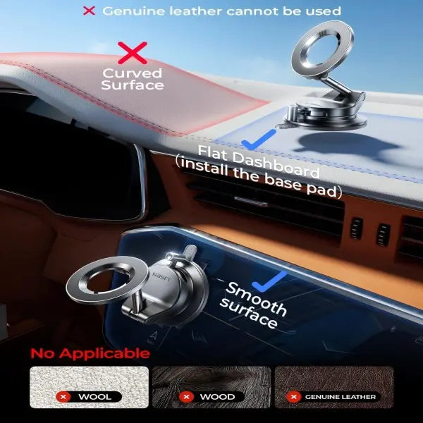 🎁Latest 2026 Upgrade-Ultra-Strong Vacuum Magnetic Phone Mount
