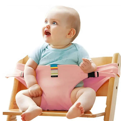 👶2026NEW-Portable Baby High Chair Harness, Adjustable Feeding Safety Seat Belt for Home & Travel