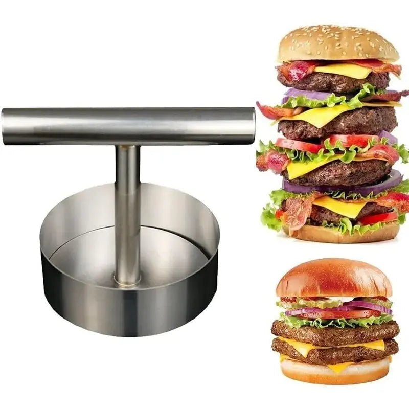 🎁50%OFF &😍 Hot Sale Stainless Steel Burger Press - 1Pc Nonstick Burger Patty Maker Mold