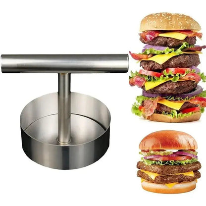 🎁50%OFF &😍 Hot Sale Stainless Steel Burger Press - 1Pc Nonstick Burger Patty Maker Mold