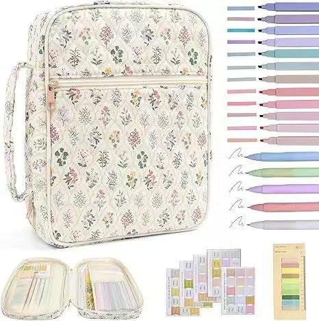 【Your Exclusive Discount】Bible Cover Case for Women Large Bible Bag, Bible Study Supplies Journaling Kit Quilted Church Bag with Handle, Puffer Carrying Case w/Tabs Accessories Easter Mothers Day Christian Gifts for Women Mom