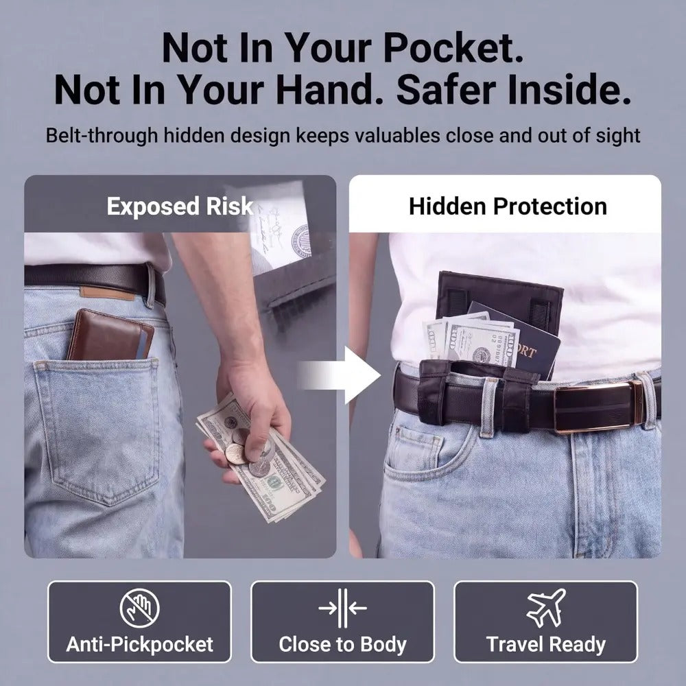 🔥LAST DAY SALE 49% OFF✨Concealed anti-theft travel waist bag