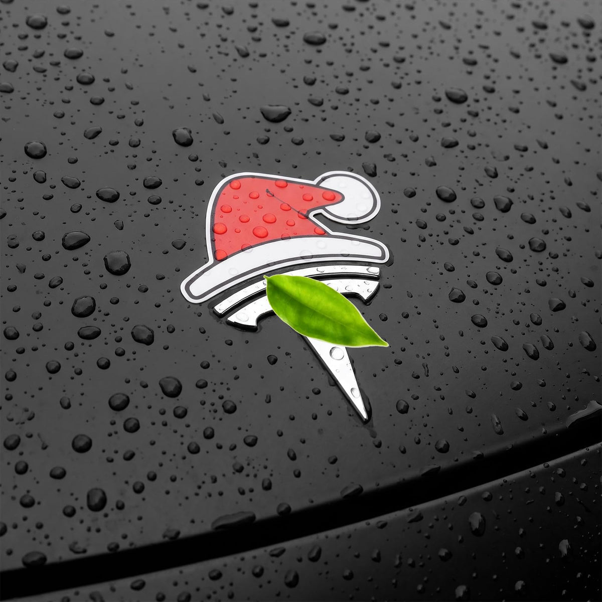 BUY ONE GET ONE FREE!🎄🎁Christmas decoration for car emblems—made of metal, not plastic, and not a sticker!