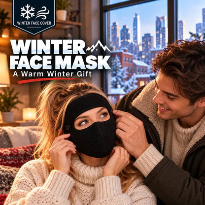 🎄🎁Winter Face Mask with Detachable Goggles, Windproof Thermal Fleece Lined Full Face Cover ❄️